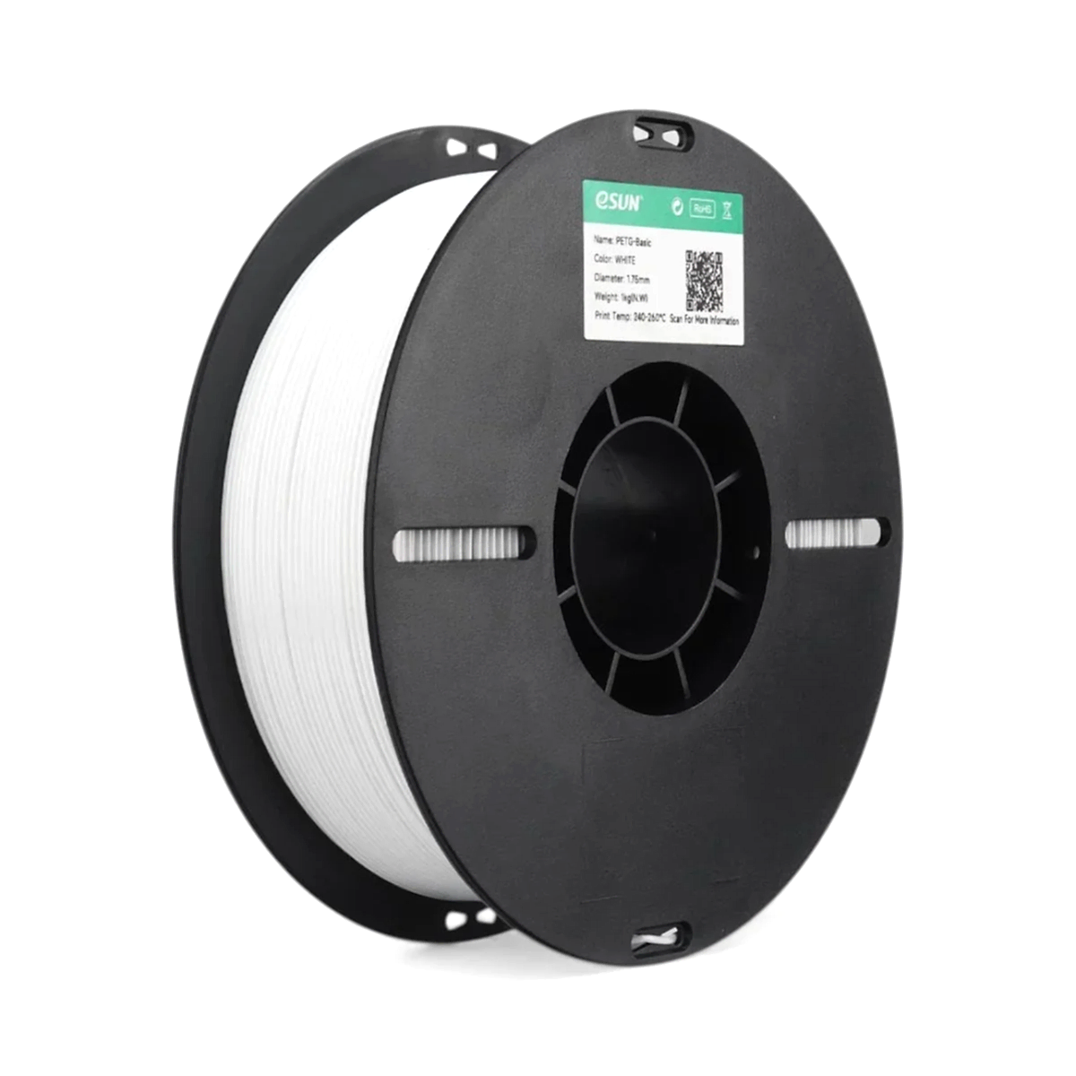 esun petg basic filament beyaz 1.75 mm 1 kg