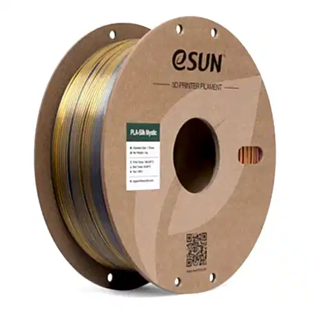 esun üç renkli silk mystic pla filament altın mavi mor 1.75 mm 1 kg