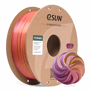 esun üç renkli silk mystic pla filament kırmızı altın mor 1.75 mm 1 kg