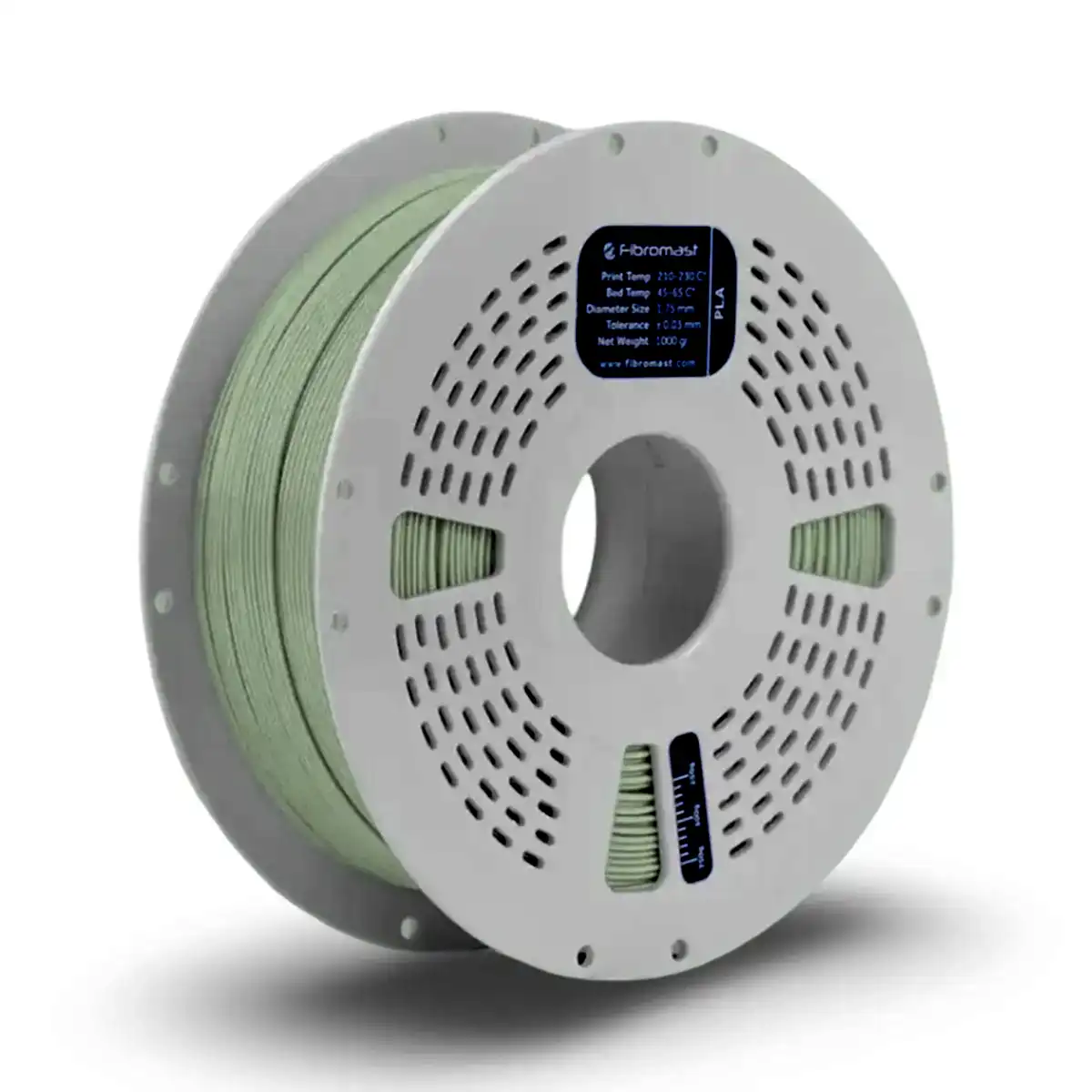 fibromast pastel pla filament yeşil 1.75 mm 1 kg