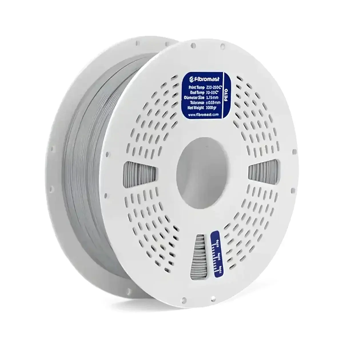 fibromast petg filament gümüş gri 1.75 mm 1 kg