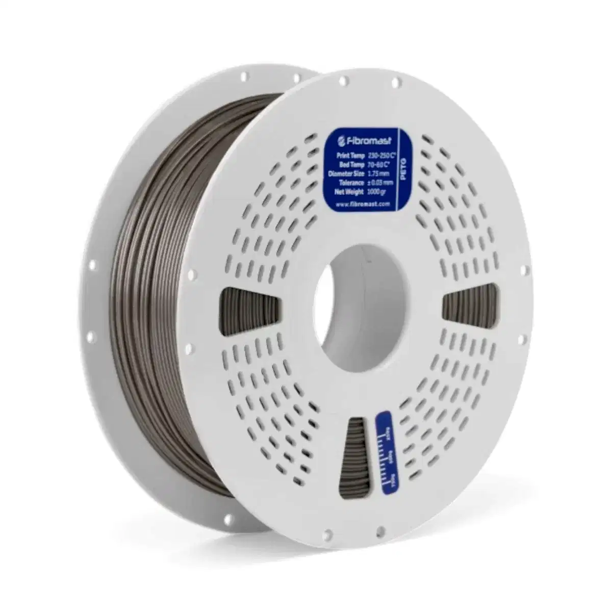 fibromast petg filament metalik gri 1.75 mm 1 kg