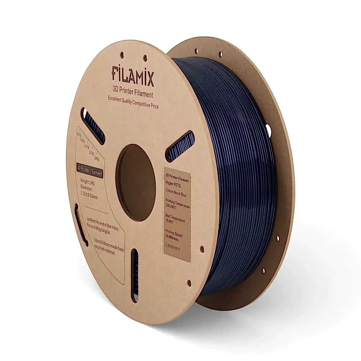 filamix hyper petg filament lacivert 1.75 mm 1 kg