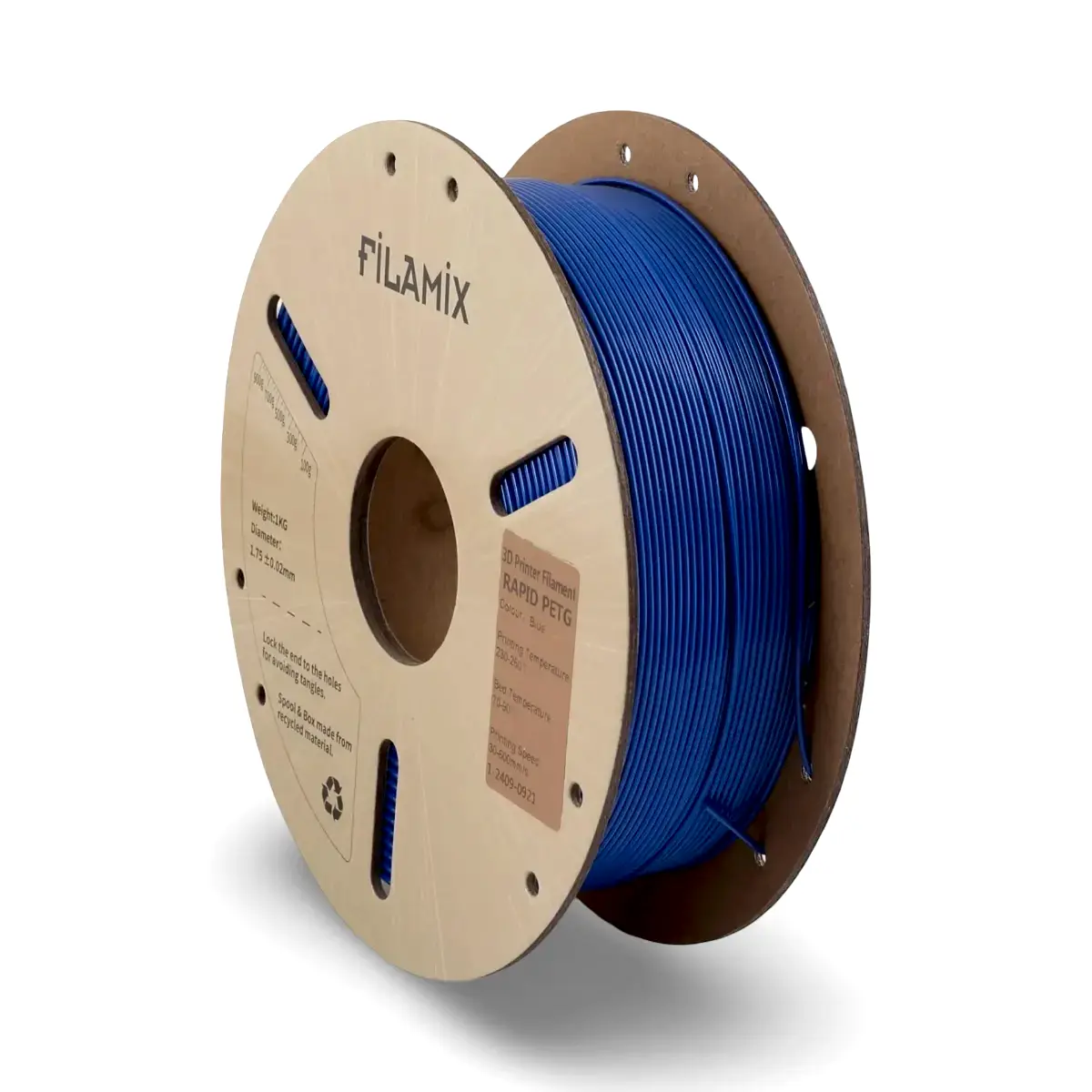 filamix hyper petg filament mavi 1.75 mm 1 kg