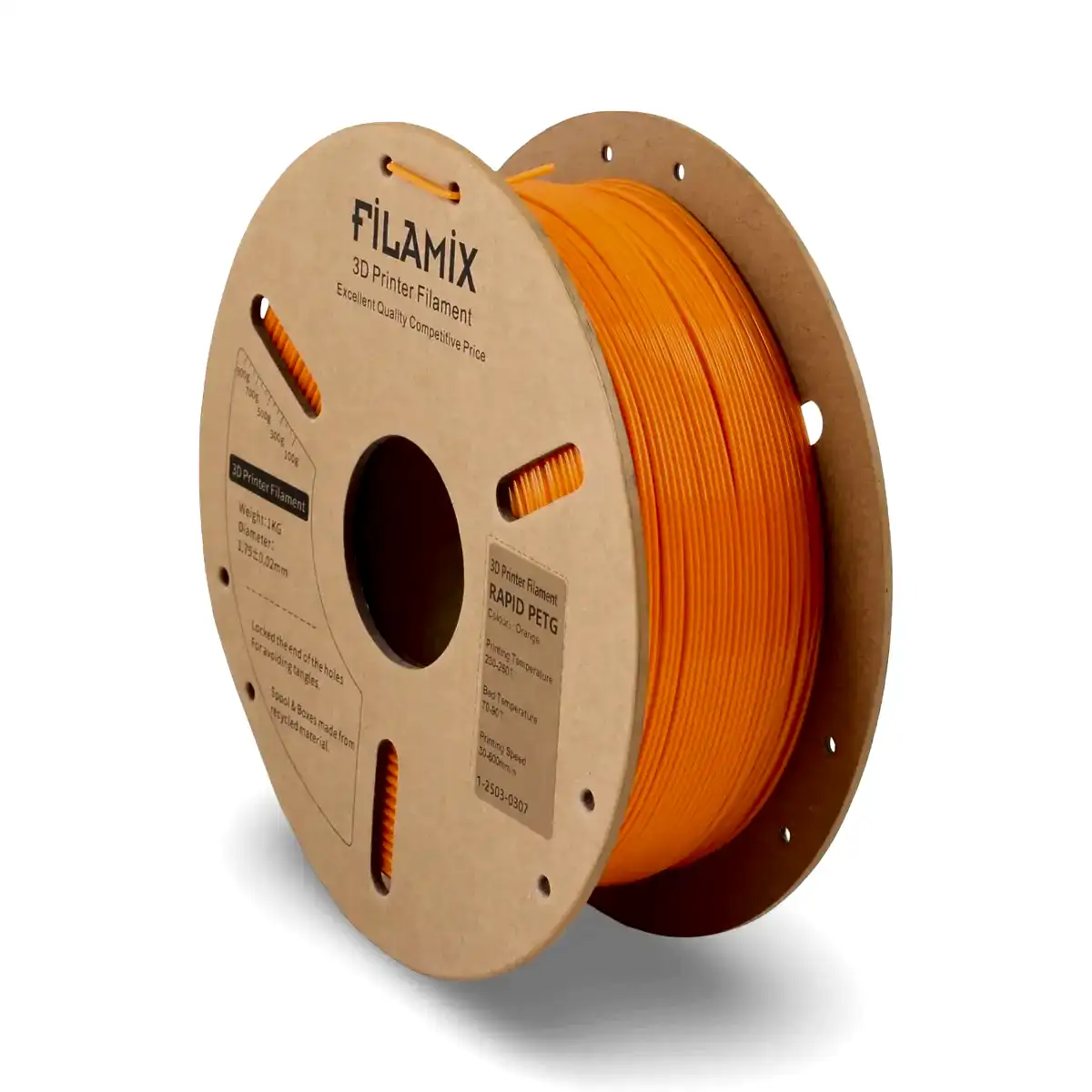 filamix hyper petg filament turuncu 1.75 mm 1 kg