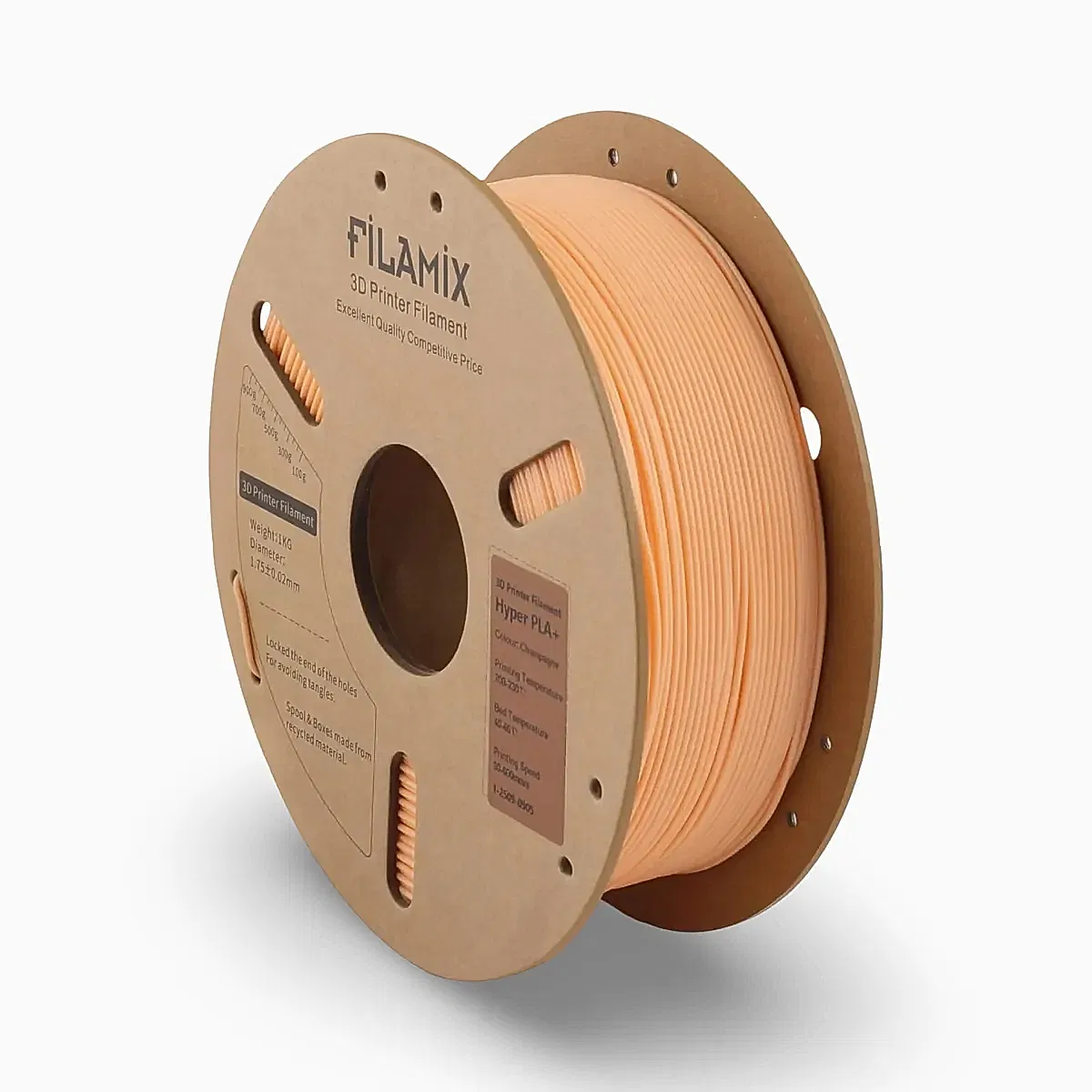 filamix hyper pla+ plus filament şampanya rengi 1.75 mm 1 kg