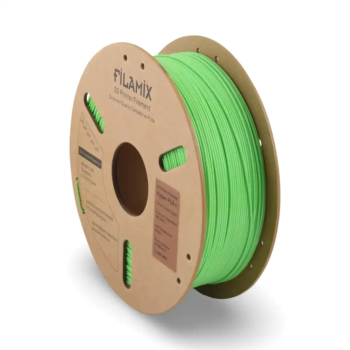 filamix hyper pla+ plus filament elma yeşili 1.75 mm 1 kg