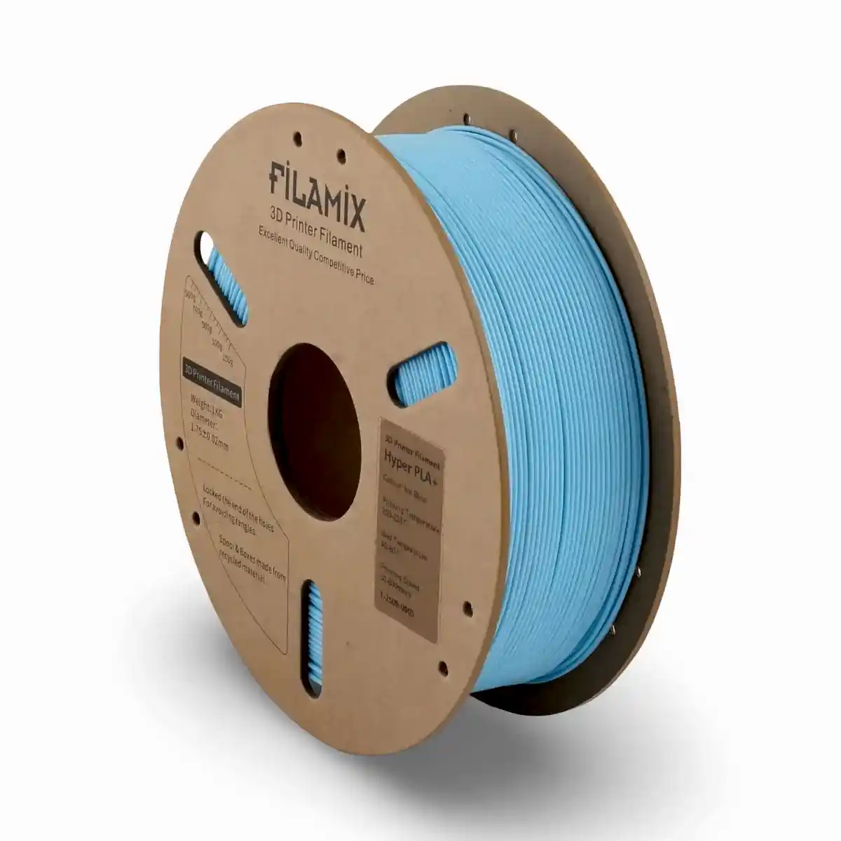 filamix hyper pla+ plus filament buz mavisi 1.75 mm 1 kg