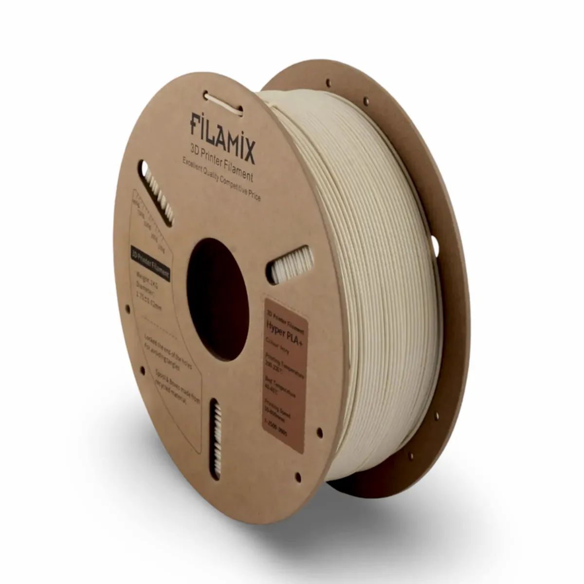 filamix hyper pla+ plus filament fildişi 1.75 mm 1 kg