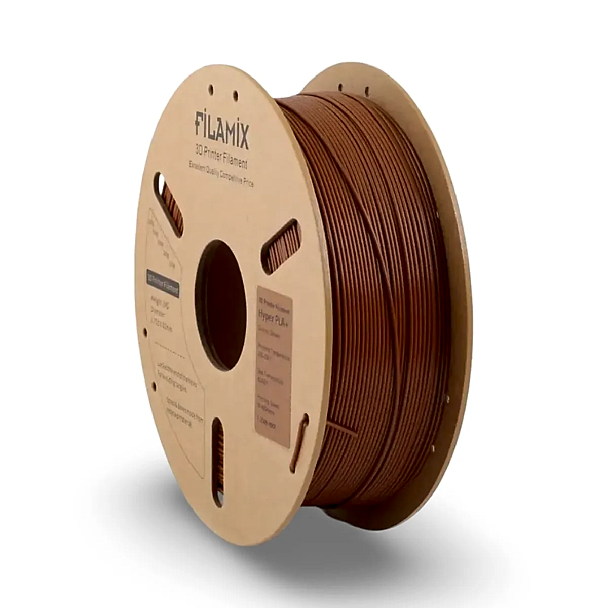 filamix hyper pla+ plus filament kahverengi 1.75 mm 1 kg
