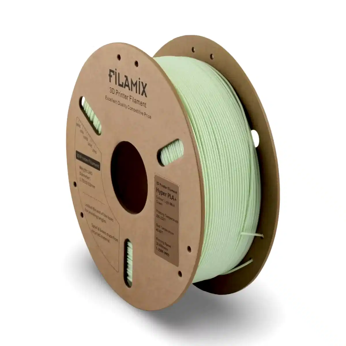 filamix hyper pla+ plus filament açık mint yeşili 1.75 mm 1 kg