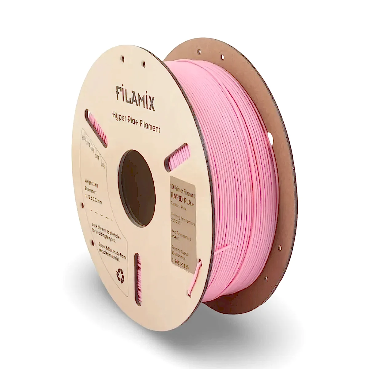 filamix hyper pla+ plus filament pembe 1.75 mm 1 kg