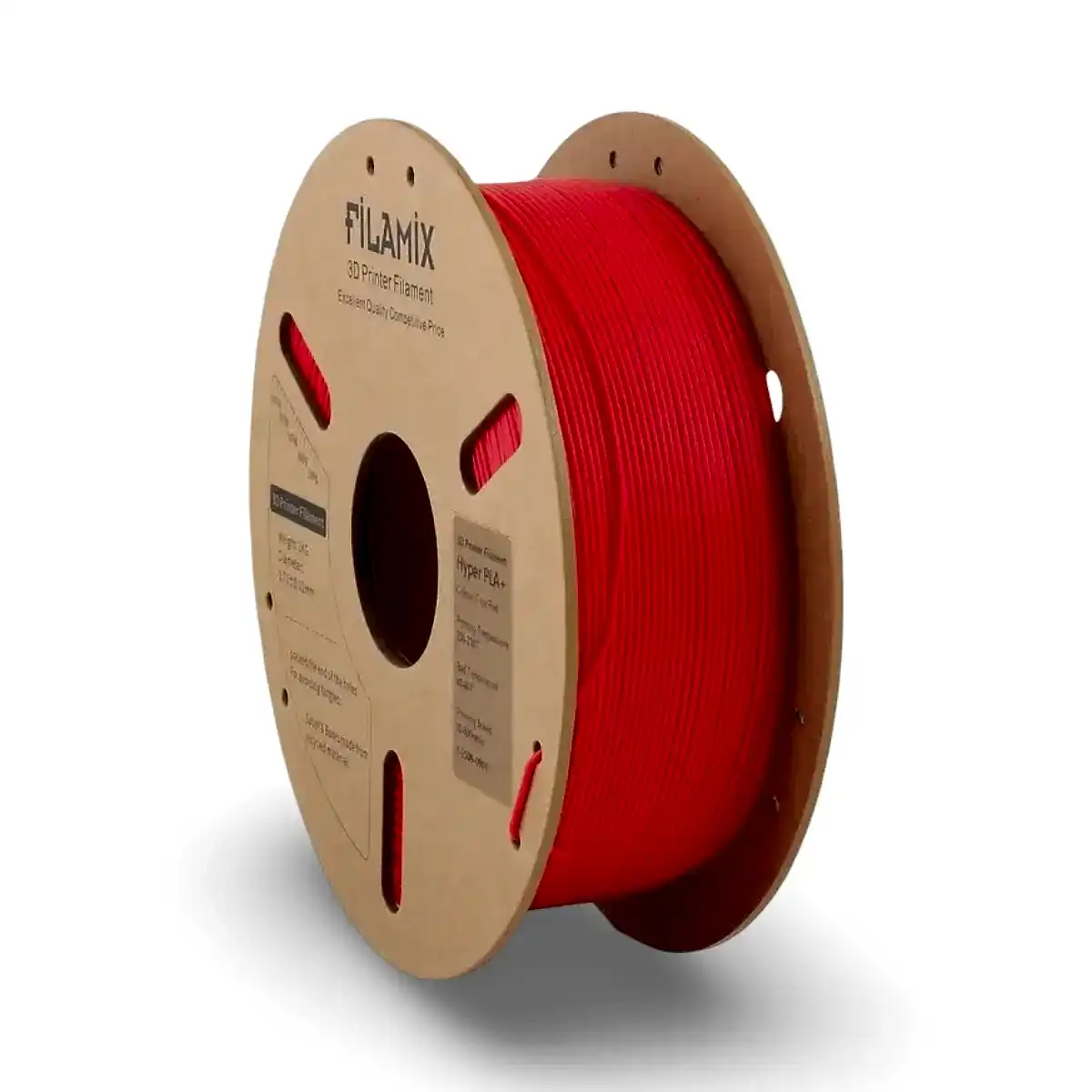 filamix hyper pla+ plus filament true red kırmızı 1.75 mm 1 kg