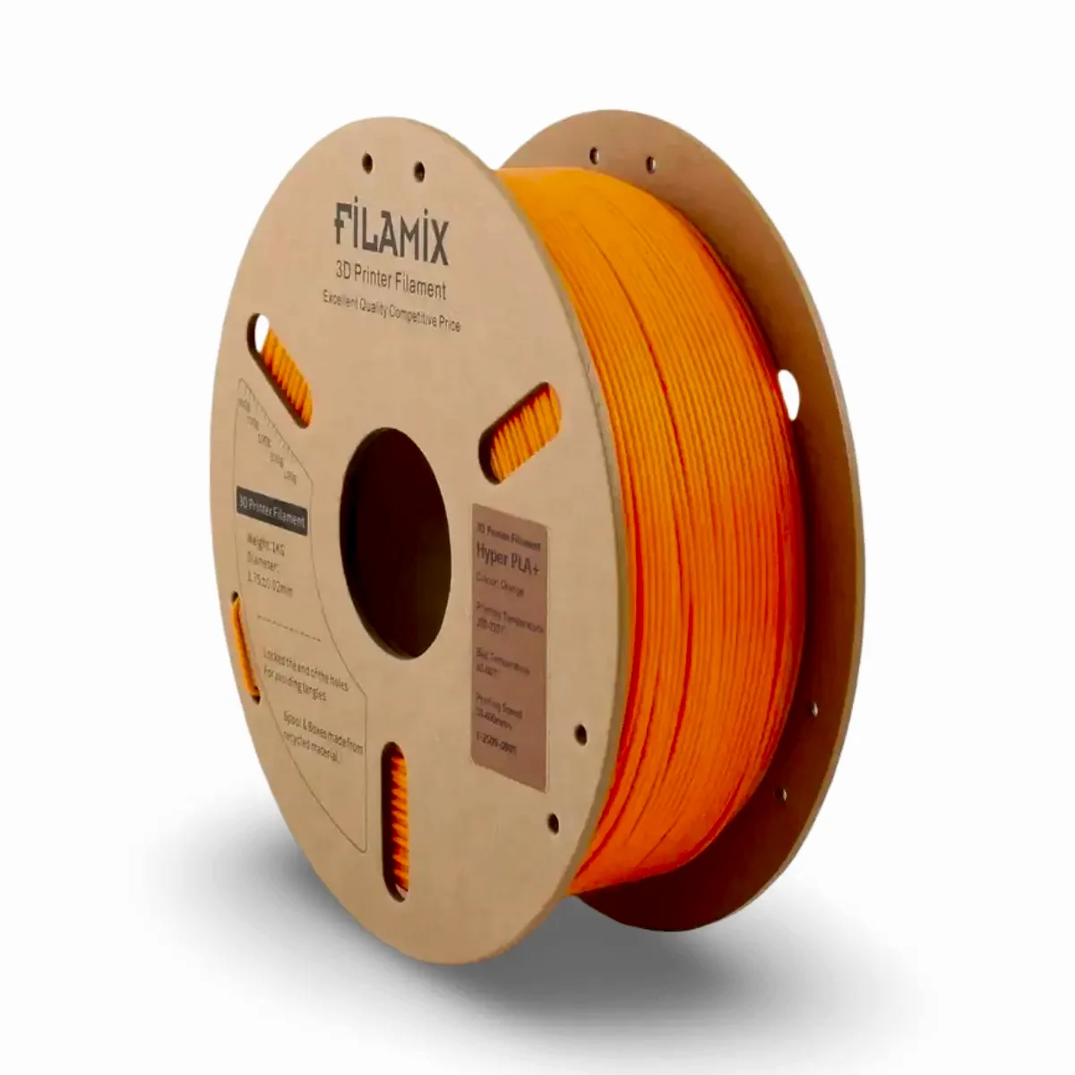 filamix hyper pla+ plus filament turuncu 1.75 mm 1 kg