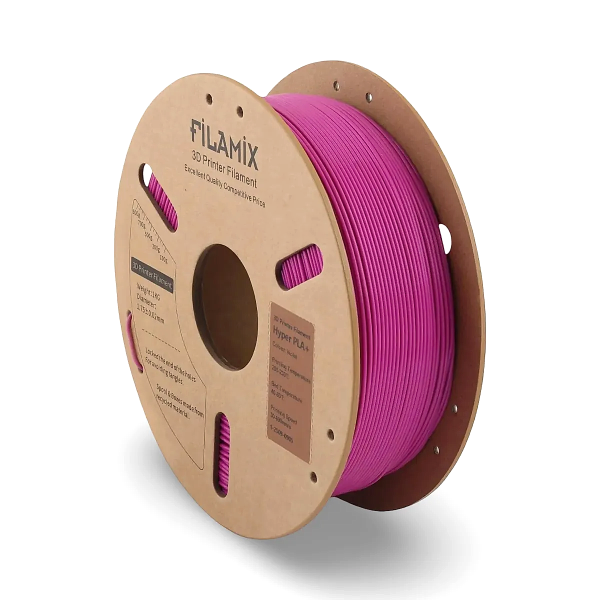 filamix hyper pla+ plus filament violet 1.75 mm 1 kg