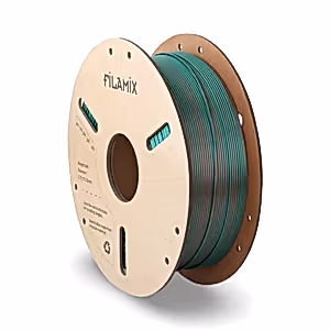 filamix iki renkli magic silk pla filament kırmızı yeşil 1.75 mm 1 kg