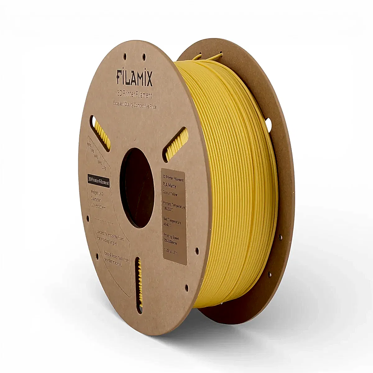 filamix mat pla filament sarı 1.75 mm 1 kg