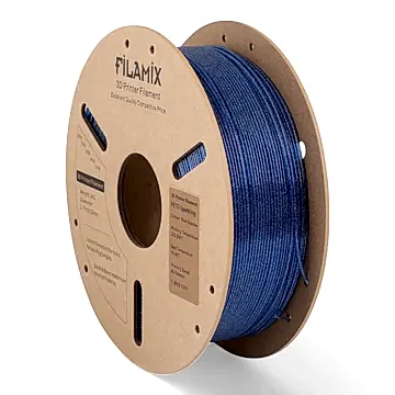 filamix sparkling simli petg filament mavi 1.75 mm 1 kg
