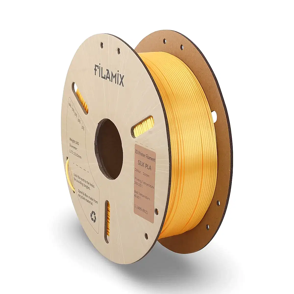 filamix silk pla filament altın gold 1.75 mm 1 kg