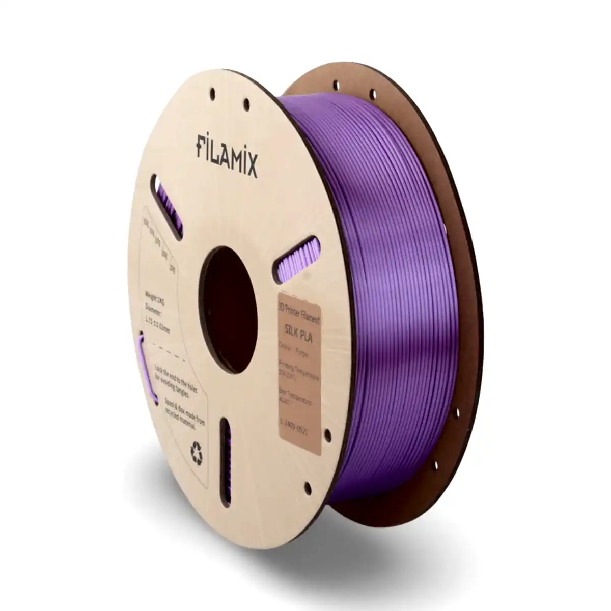 filamix silk pla filament mor 1.75 mm 1 kg