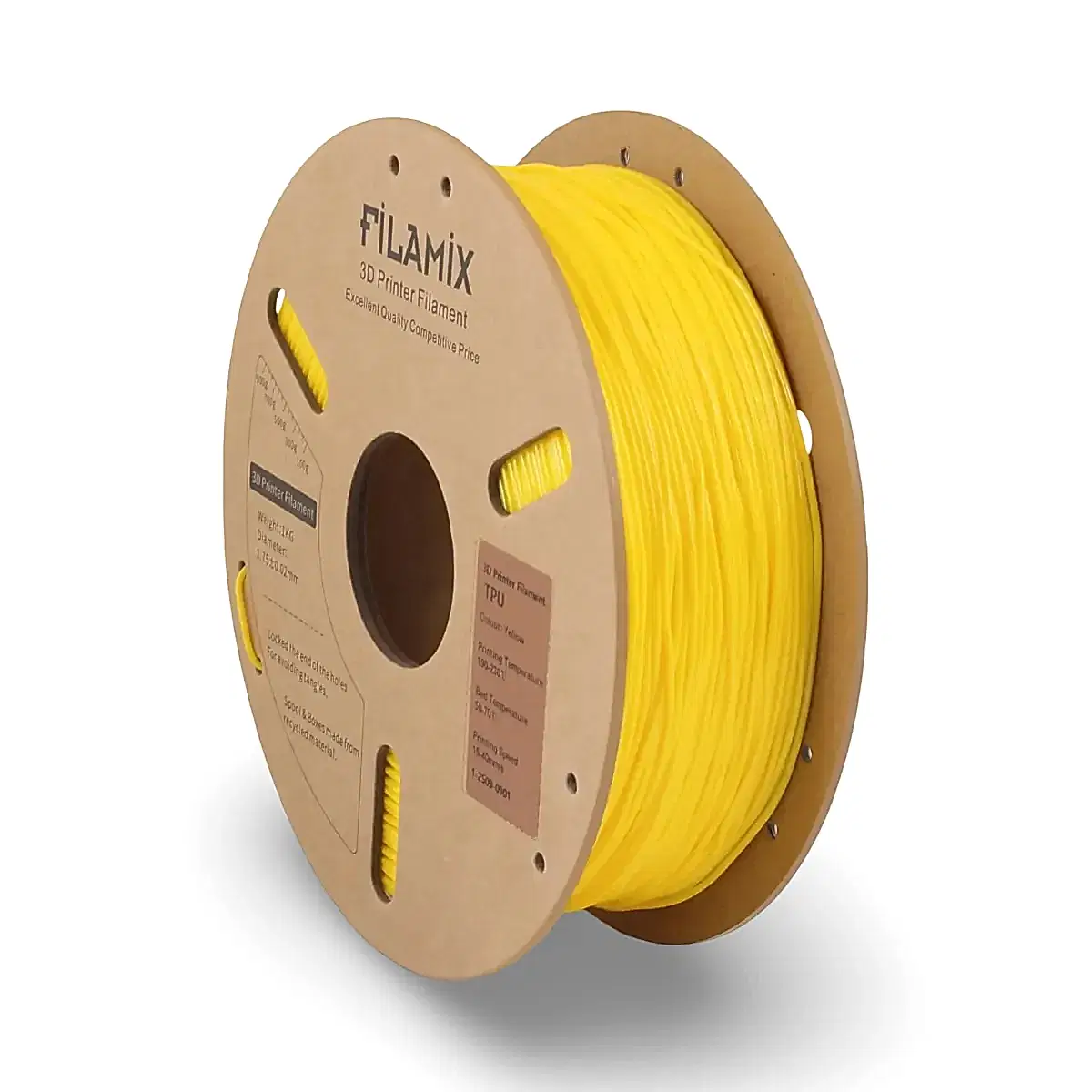 filamix tpu95a esnek filament sarı 1.75 mm 1 kg