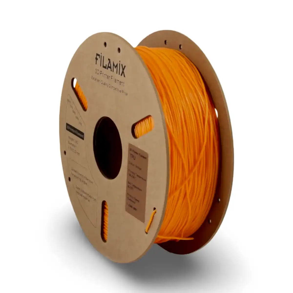 filamix tpu95a esnek filament turuncu 1.75 mm 1 kg